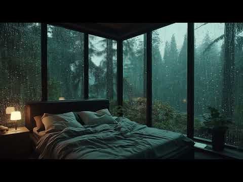 🎹Soft Piano with Rain | Bedroom Ambience for 3 Hours | Stress Relief Focus Study Relax Sleep Healing