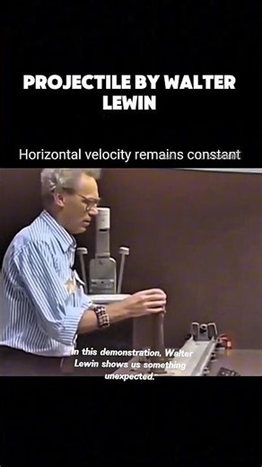 Projectile Motion by Walter Lewin|#ytshorts #shorts