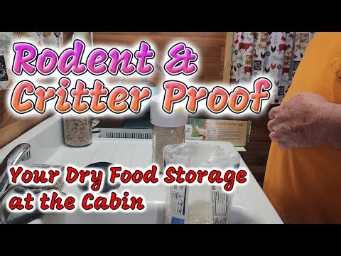 Rodent Proof & Extend Dry Food Storage at Cabin