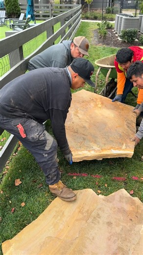 4.5K views · 795 reactions | Large Format Flagstone Slabs #landscape #landscaperlife #landscapebusinesstips #landscaper | Landscape Tycoon - Jeremy Talboy | Facebook