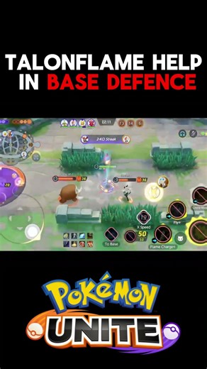Talonflame Comes to the Rescue! 🦅🔥 Base Defence Clutch | Pokémon Unite