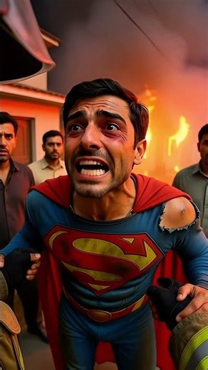 🔥Real Fire Rescue! Superman & Black Widow POV 😱🚒”🔥