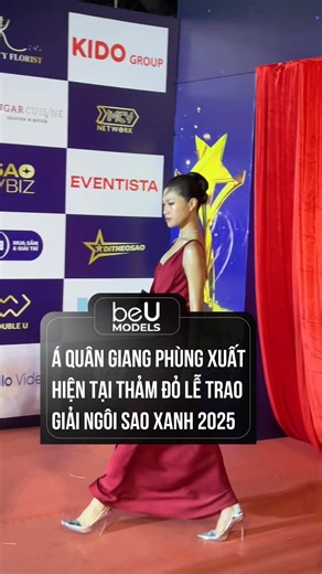 Á Quân Giang Phùng xuất hiện tại thảm đỏ lễ trao giải Ngôi Sao Xanh 2025 Dress: CEM #MultimediaJSC #beUModels #NgoiSaoXanh #CEM #viral | beU Model Management