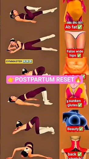 New Mom Workout 💕 Full-Body Postpartum Fat Burn at Home#PostpartumWorkout #HomeWorkout#BodyAfterBaby
