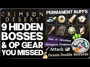 Crimson Desert - 9 INSANE Secret Bosses You Missed - Best OP Armor, Weapons & Abyss Gears Guide!