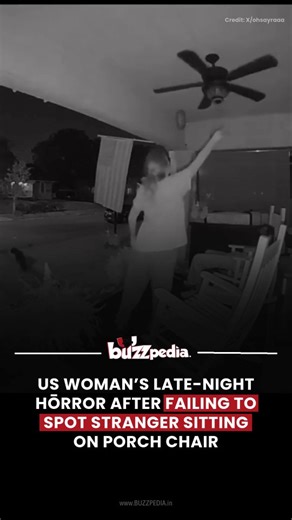 Buzzpedia on Instagram: "US Woman Fails to Notice Stranger on Porch, Realises Shockingly Moments Later ➠ A late-night security check turned into a frightening experience for a Louisiana woman when she allegedly found a stranger quietly sitting on her porch around 2:30 a.m. ➠ The woman had stepped out with her puppy to switch on the porch light and only later realised the man was seated just feet away. Startled, she rushed inside, locked the door, and alerted her family. ➠ Security footage showed
