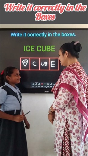Write it correctly in the Boxes/Brain Test/innovative ideas #education #short #youtubeshorts