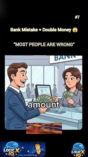 The Bank Made a ₹ Mistake… I Ended Up With DOUBLE 😱 | Viral Math Puzzle #shorts