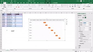 excel图表版甘特图完整版(7分钟学会)
