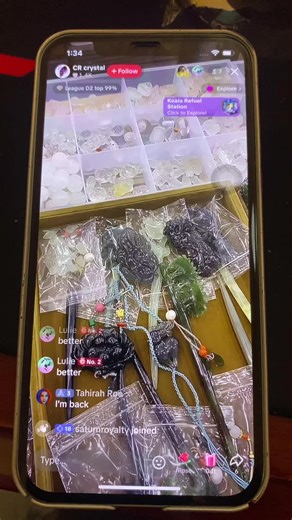 The crystal market is on live stream @CR crystal