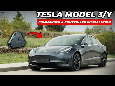 Commander/Controller Installation On Tesla Model 3/Y 2018-2020 (LHD)