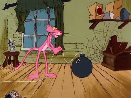 Pink Panther - String Along In Pink - Present or Past Simple