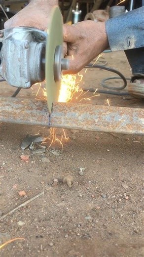 amazing we cut an angle into two pieces#shorts #welding