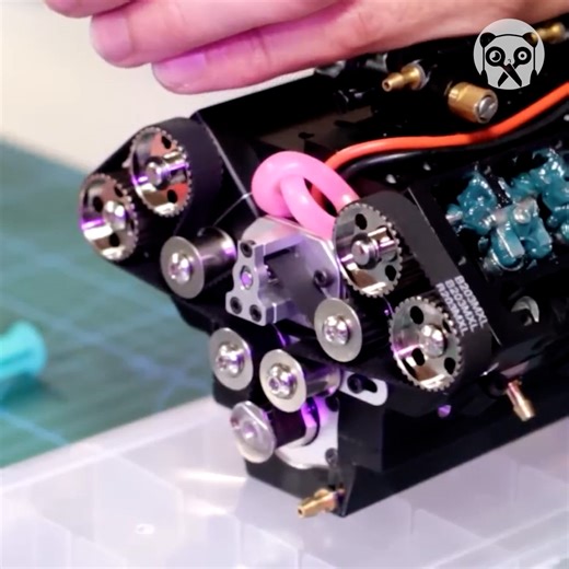 V8 Engine model kit that works! | Bored Panda Art