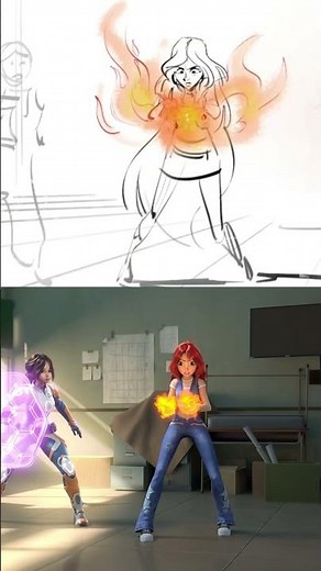 From sketch to sparkle ✨ #shorts | Winx Club: The Magic is Back