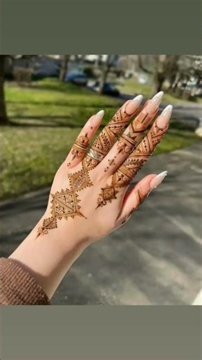Simple Bridal Mehndi Design | Mandy DesignsBack Hand Mehndi for Festivals 2025 #short #art