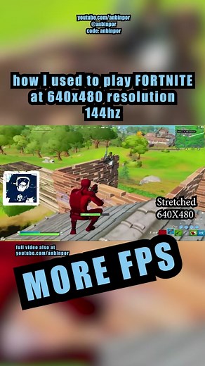 How to Play Fortnite at 640x480 Resolution for More FPS