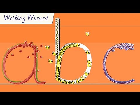Writing Wizard - Full UK Lowercase Letters - Fun Alphabet Tracing