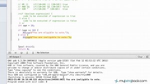 Learn Objective C Tutorial 1.11 Basics of If and Else