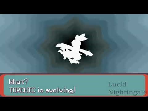 Pokemon Emerald Torchic Evolves to Combusken and to Blaziken