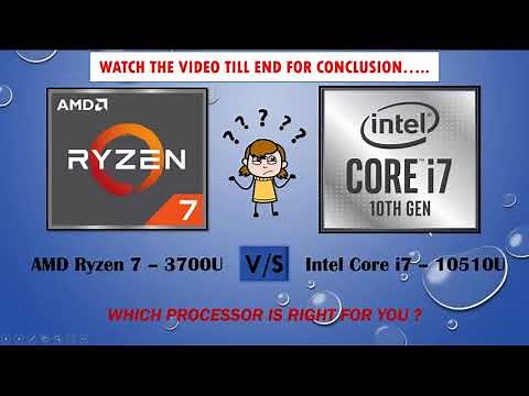 AMD Ryzen 7-3700U vs Intel Core i7-10510U Processors Comparisions | Technical Parameters