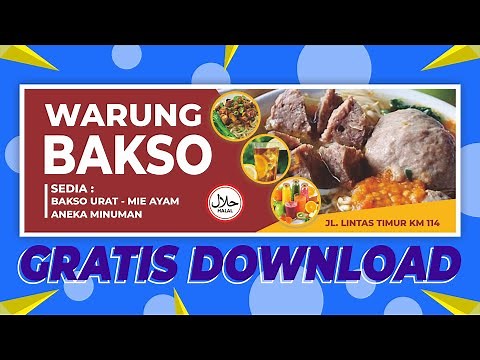TUTORIAL JELAS !!! Belajar Membuat Desain Spanduk Banner Kuliner Makanan Di Corel Draw