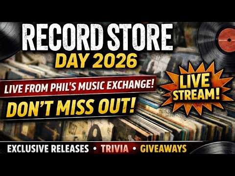 LIVE: Record Store Day 2026 at Phil’s Music Exchange | Giveaways, Trivia and RSD Picks