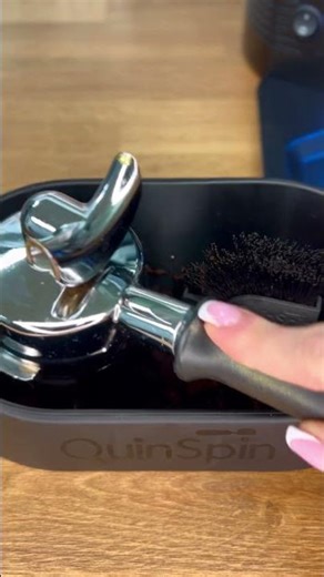 QuinSpin coffee grounds remover available on our website https://www.quinspin.com/shop-current-model