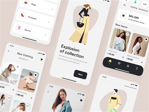 E-commerce app interaction