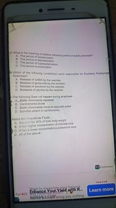 What is the meaning of relative refractory period of action pot... | Filo