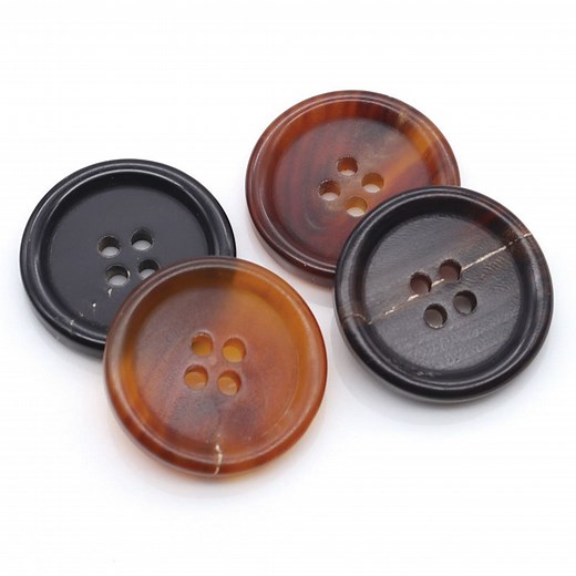 Natural Horn Buttons-6pcs Black/brown Button for Shirt/suit/blazer/jacket/coat/sweater - Etsy