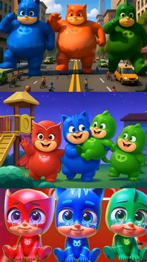 PJ Masks - Owlette 🆚 Gekko 🆚 Owlette 🆚 Gekko X Dance Song Tiles Hop EDM Rush #shorts