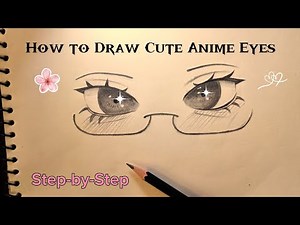 ✨ Super Easy Guide: How To Draw Cute Anime Eyes Step-by-Step 🌸✏️