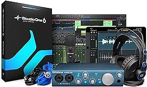 PreSonus AudioBox iTwo Studio USB 2.0 Recording Bundle with Interface, Headphones, Microphone and Studio One software