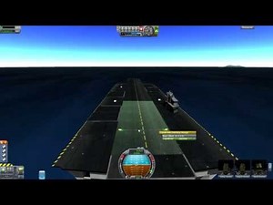 Kerbal Space Program - Carrier Mod - Landing on a Postage Stamp... or not.