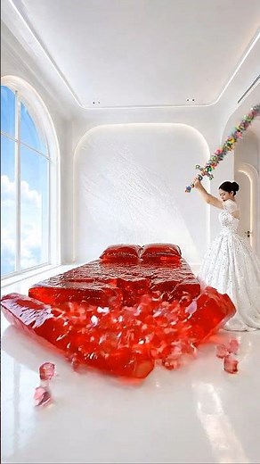 This Giant Jelly Bed Became a Ruby Glass Floor Nobody Expected 😱