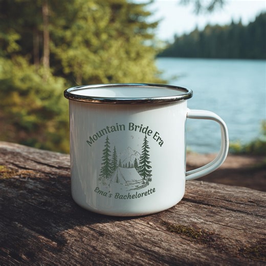 Personalized Mountain Bride Era Mug for Your Whole Bachelorette Camp Crew - Etsy