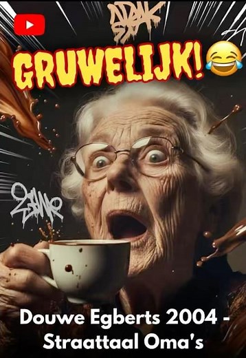 GRUWELIJK! 😂 Douwe Egberts Oma Straattaal Reclame 2004 (Ik ben je bitch niet)
