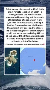 Earth’s Loneliest Place—Point Nemo 🌊 #didyouknow #facts