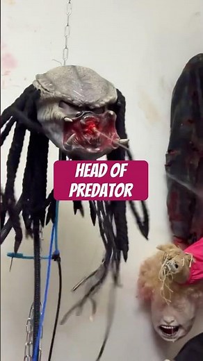 Animatronic head “#predator” -with water sprayer for #hauntedhouse #halloween #props #alien