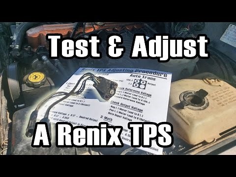 89 Cherokee Testing / Adjusting a Renix TPS