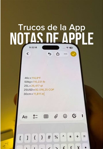 Mejores trucos para la App de Notas de Apple