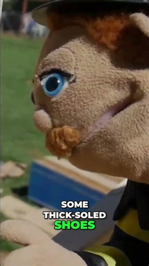 Firefighter Puppet Teaches Construction Safety #shorts