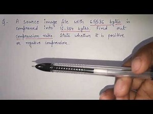 1. Data Compression Introduction | How to find compression ratio | data compression lecture aktu