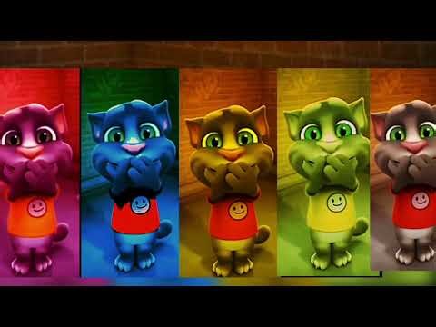 My talking Tom colourful 😺 cat /learning colours completion gameplay بلی۔۔