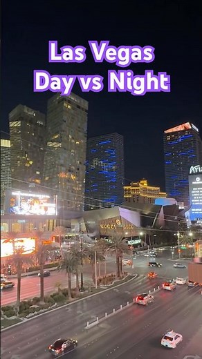 ラスベガス昼☀️の景色と夜🌙の夜景✨#lasvegas #ラスベガス
