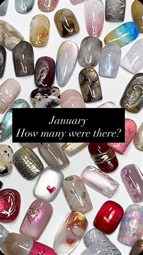 Lauren Hoehn - nail artist & educator on Instagram: "All the nail art I created in January as a nail art obsessed 👩‍🏫💅 From demos taught in the subscription, to lives for all my goal is to share these beautiful brands & what they can do - giving you confidence in your nail art game 🙌 Textures, details, trends… all in 30 days. This is what consistency + passion looks like behind the scenes. ✨ save this for inspo 🎓 comment if you want tutorials 💬 ask me which set I taught in class"