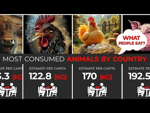 Most Consumed Animals by Country (Per Capita Meat Consumption)