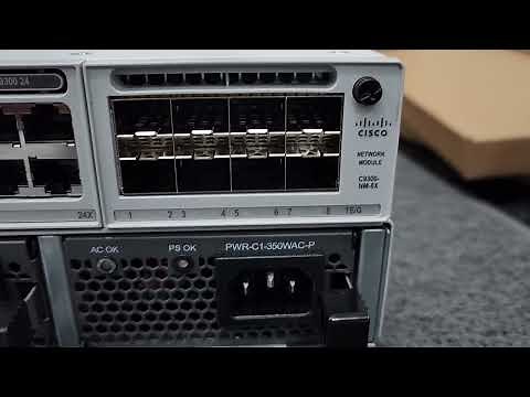 Cisco Catalyst C9300-24T with C9300-NM-8X #cisco #network #networkdevices