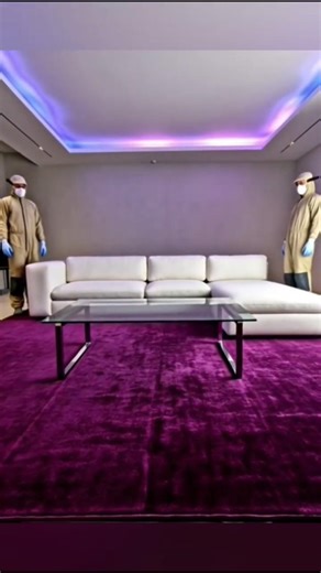 Modern LED Living Room | Clean Empty Interior Design Concept